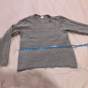 J. Crew Gray Crew Neck Sweater